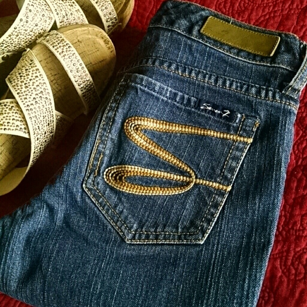 5/$25 Seven7 mid-rise skinny jean, size 28
